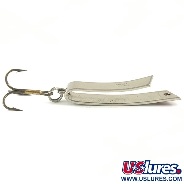 Luhr Jensen Super-Duper 506, нікель/червоний, 7 г, блесна коливалка (колебалка) #4489