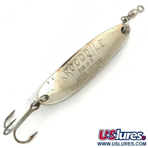 Luhr Jensen Krocodile DIE #3, нікель/синій, 14 г, блесна коливалка (колебалка) #4503