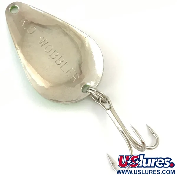 Acme K.O. Wobbler, нікель/зелений, 14 г, блесна коливалка (колебалка) #4504