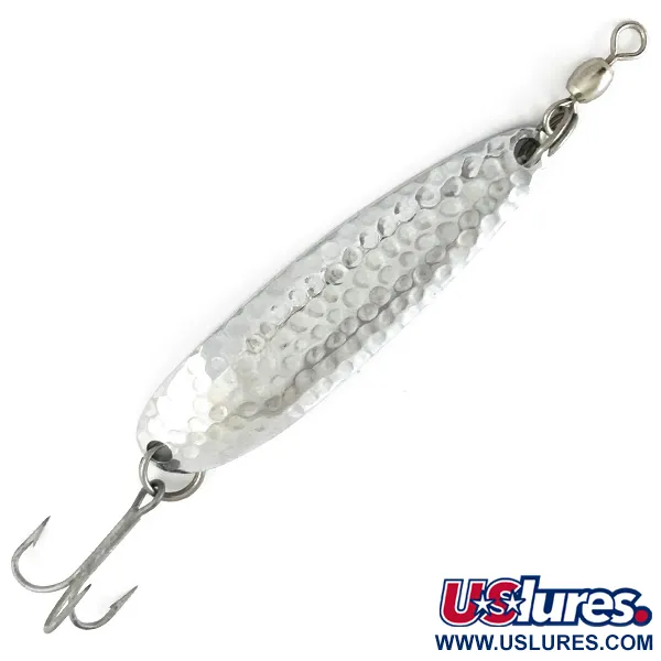 Luhr Jensen Krocodile DIE #4, карбований нікель, 14 г, блесна коливалка (колебалка) #4507