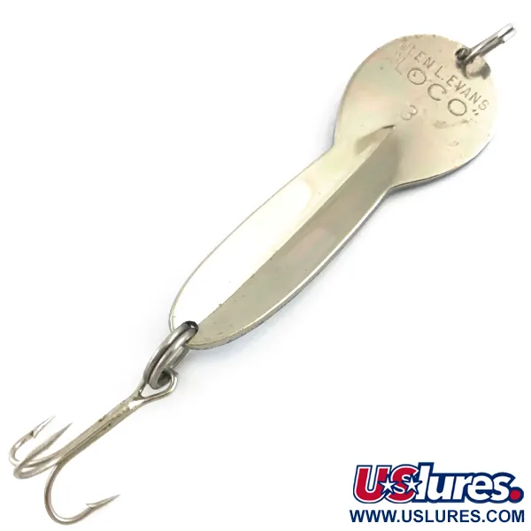 Glen Evans Loco 3, нікель/синій, 17 г, блесна коливалка (колебалка) #4535