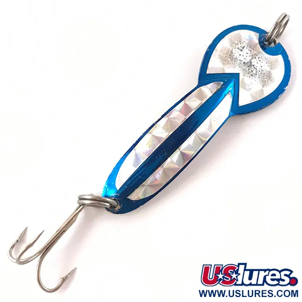 Glen Evans Loco 3, нікель/синій, 17 г, блесна коливалка (колебалка) #4535