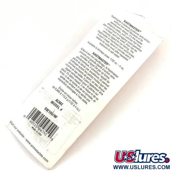 Acme Kastmaster UV (світиться в ультрафіолеті), помаранчевий UV - світиться в ультрафіолеті, 3,5 г, блесна коливалка (колебалка) #4546