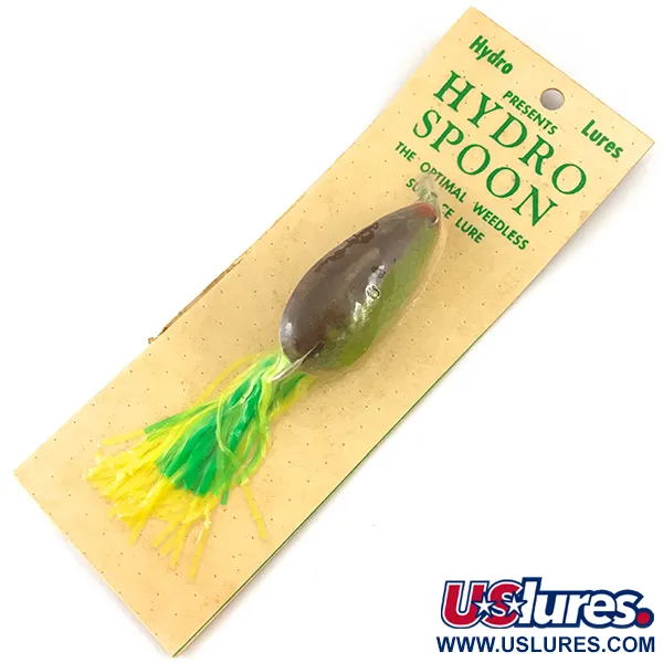 Hydro Lures ​Незачіпляйка Hydro Spoon, зелений/коричневий, 14 г, воблер #14439
