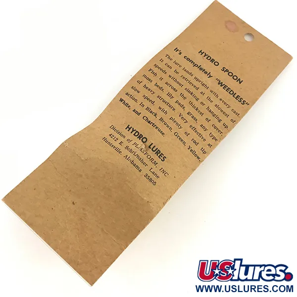 Hydro Lures Незачіпляйка Hydro Spoon, жовтий, 17 г, блесна коливалка (колебалка) #4550