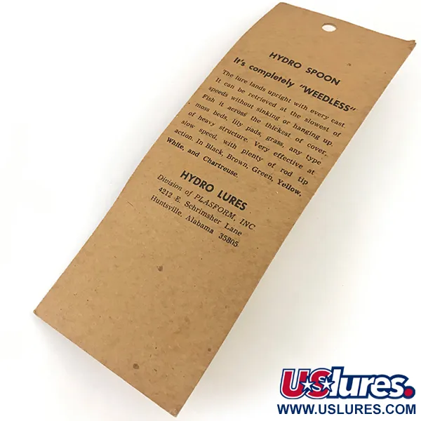 Hydro Lures Незачіпляйка Hydro Spoon, жовтий, 14 г, блесна коливалка (колебалка) #4559