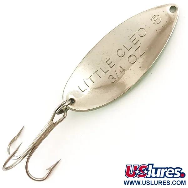 Acme Little Cleo UV (світиться в ультрафіолеті), жовтий/зелений/нікель, 21 г, блесна коливалка (колебалка) #4561