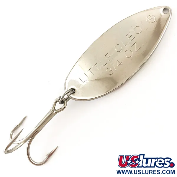  Acme Little Cleo, білий перламутр/червоний/синій/жовтий/нікель, 21 г, блесна коливалка (колебалка) #4563