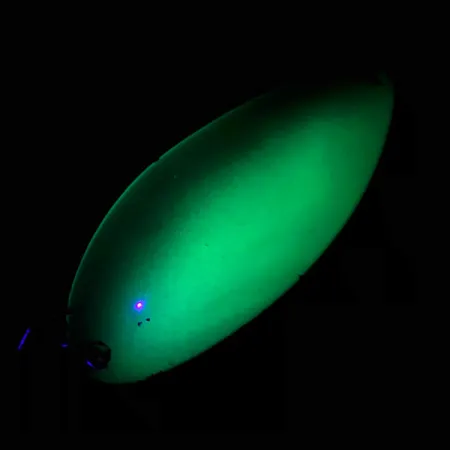 Acme Little Cleo UV (світиться в ультрафіолеті), жовтий/зелений/нікель, 21 г, блесна коливалка (колебалка) #4564