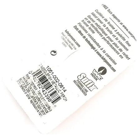 Luhr Jensen Needlefish 2, Fire Tiger, 3 г, блесна коливалка (колебалка) #5808