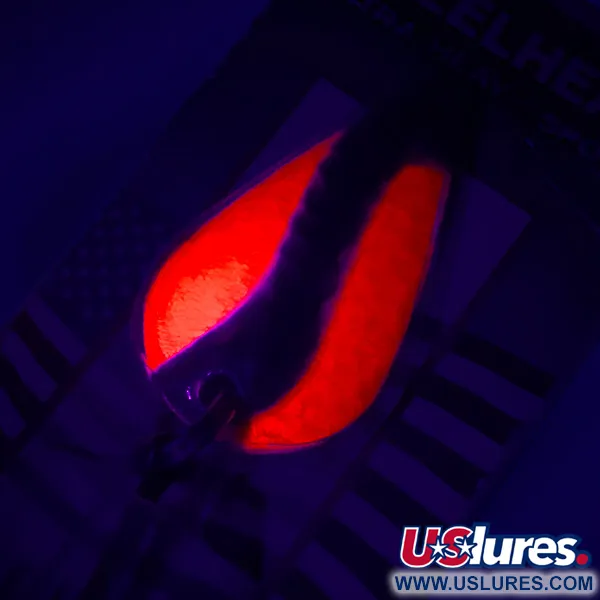 Rainbow Plastics Steelhead UV (світиться в ультрафіолеті), карбований нікель/неоновий помаранчевий, 14 г, блесна коливалка (колебалка) #4570