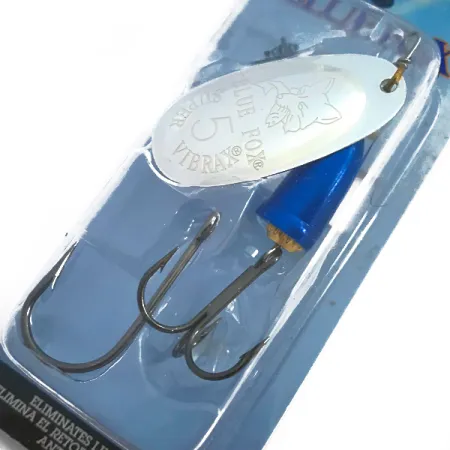 Blue Fox Super Vibrax 5, срібло/синій, 13 г, блешня оберталка (вертушка) #4591