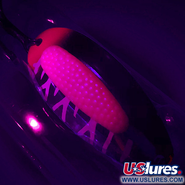  Blue Fox Rattlin Pixee UV (світиться в ультрафіолеті), нікель/неоновий рожевий, 24 г, блесна коливалка (колебалка) #4576