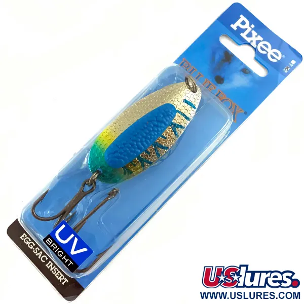  Blue Fox Pixee, карбований нікель/синій, 24 г, блесна коливалка (колебалка) #4588