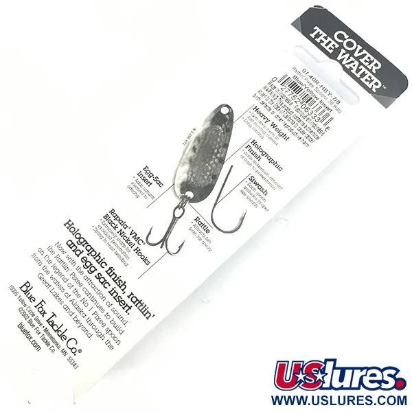  Blue Fox Rattlin Pixee UV (світиться в ультрафіолеті), синій/жовтий, 24 г, блесна коливалка (колебалка) #4590