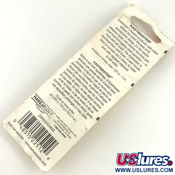 Acme Kastmaster, нікель/зелений, 2,5 г, блесна коливалка (колебалка) #4599