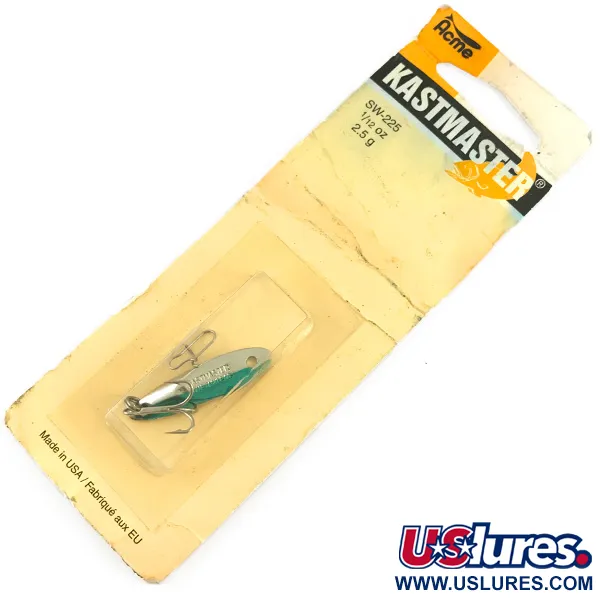 Acme Kastmaster, нікель/зелений, 2,5 г, блесна коливалка (колебалка) #4599