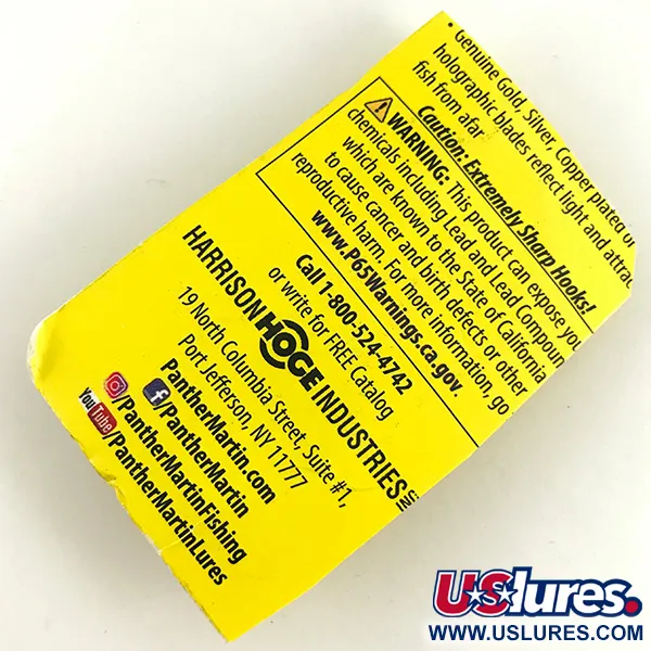  Panther Martin 2​ UV (світиться в ультрафіолеті), форель, 2,5 г, блешня оберталка (вертушка) #4603