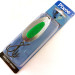  Blue Fox Pixee UV (світиться в ультрафіолеті), карбований нікель/зелений, 24 г, блесна коливалка (колебалка) #4619