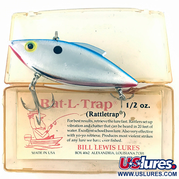  Bill Lewis Rat-L-Trap, срібло, 14 г, воблер #4623