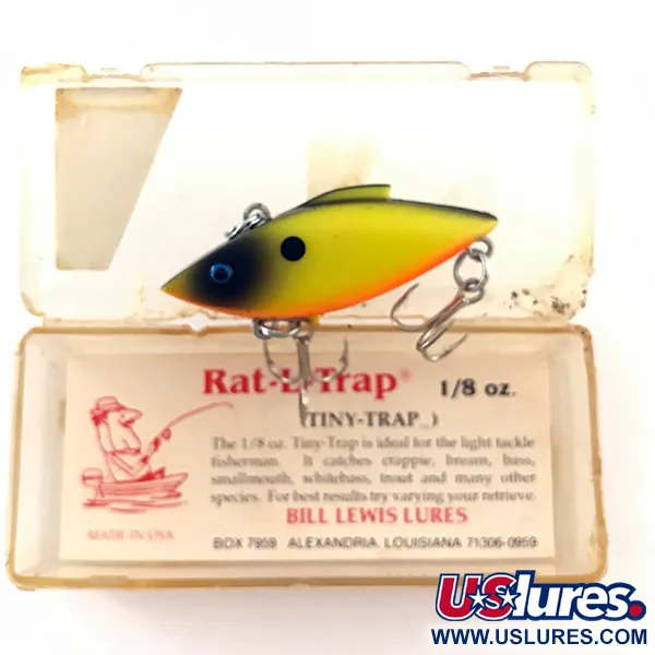  Bill Lewis Rat-L-Trap UV (світиться в ультрафіолеті), неоновий жовтий, 5 г, воблер #4624