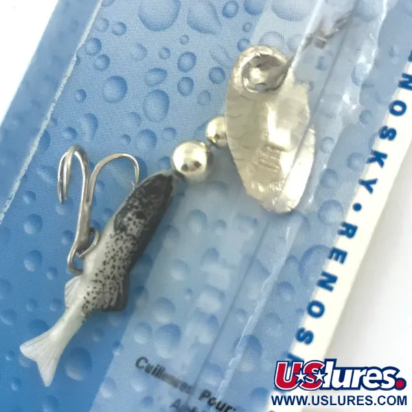 Renosky Lures Renosky Sonic Swing Minnow 0, срібло, 2 г, блешня оберталка (вертушка) #4639