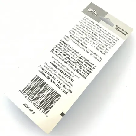 Renosky Lures Renosky Sonic Swing Minnow 0, срібло, 2 г, блешня оберталка (вертушка) #4639