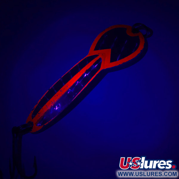  Glen Evans Loco 4 UV (світиться в ультрафіолеті), латунь/червоний UV - світиться в ультрафіолеті, 23 г, блесна коливалка (колебалка) #4646
