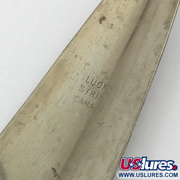Lucky Strike LUCKY STRIKE CANOE WOBBLER, білий перламутр/нікель/червоний, 45 г, блесна коливалка (колебалка) #4647
