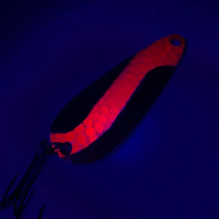 Rainbow Plastics Pot-O-Gold UV (світиться в ультрафіолеті), Карбоване золото/червоний, 11 г, блесна коливалка (колебалка) #4651