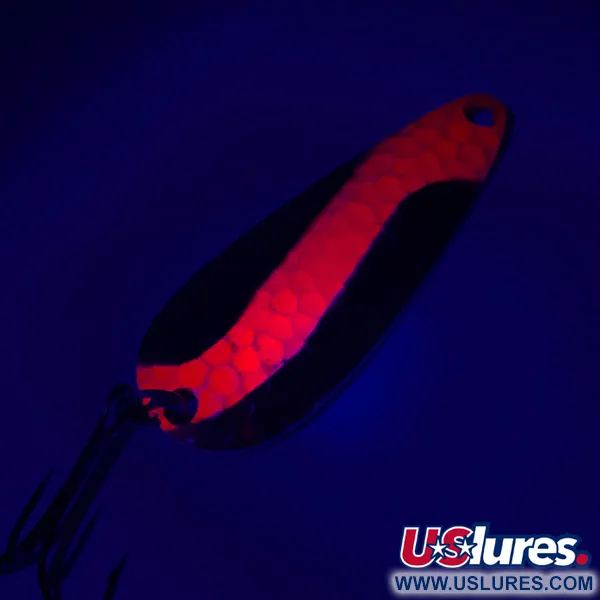 Rainbow Plastics Pot-O-Gold UV (світиться в ультрафіолеті), Карбоване золото/червоний, 11 г, блесна коливалка (колебалка) #4651