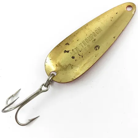 Len Thompson #2, червоний/чорний/латунь, 28 г, блесна коливалка (колебалка) #4652