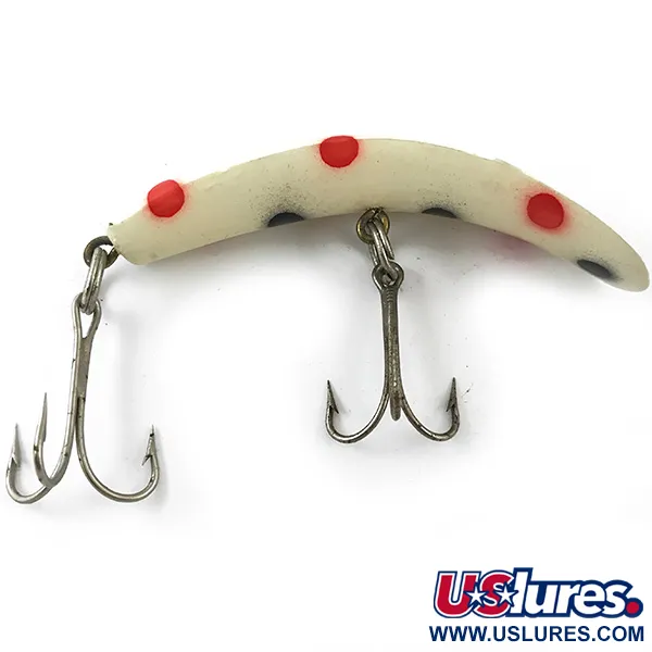 Yakima Bait Worden Flatfish, білий/червоний/чорний, 9 г, воблер #4658