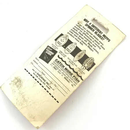 Mepps Aglia 1, червоний/білий/золото, 3,5 г, блешня оберталка (вертушка) #4660