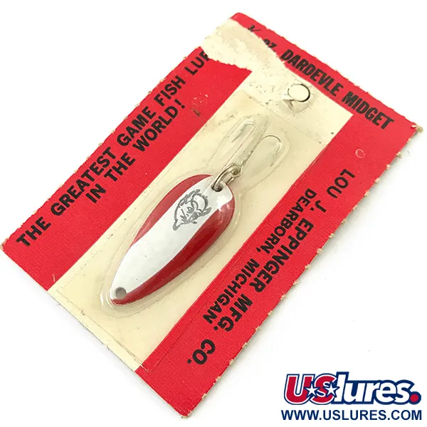 Eppinger Dardevle Midget, червоний/білий, 6 г, блесна коливалка (колебалка) #4663