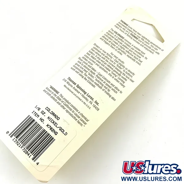  Thomas Colorado, золото/нікель, 5 г, блесна коливалка (колебалка) #4665