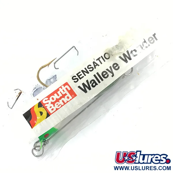  Walleye Wonder South Bend, нікель/зелений/білий, 13 г, блешня оберталка (вертушка) #4670