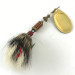  Mepps Aglia 3 dressed (з хвосту білки), золото, 7,3 г, блешня оберталка (вертушка) #4673