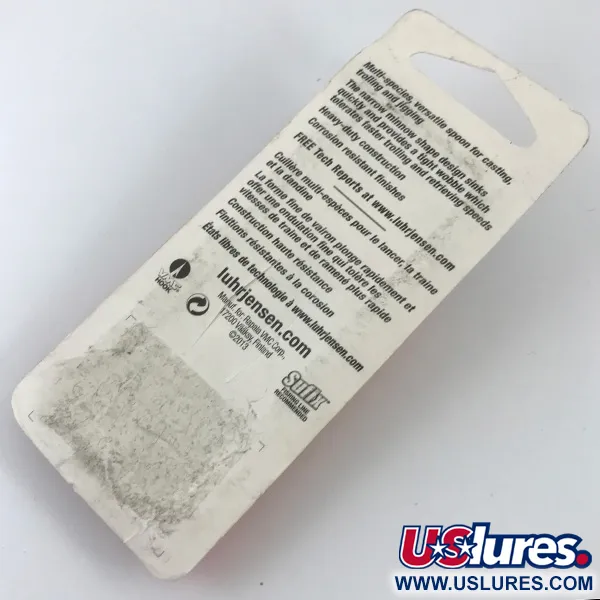 Luhr Jensen Krocodile DIE #3, карбований нікель/червоний, 10 г #4681