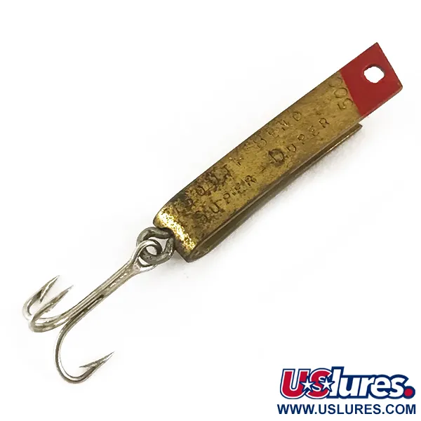 South Bend Super Duper 500, латунь/червоний, 1,4 г, блесна коливалка (колебалка) #4683