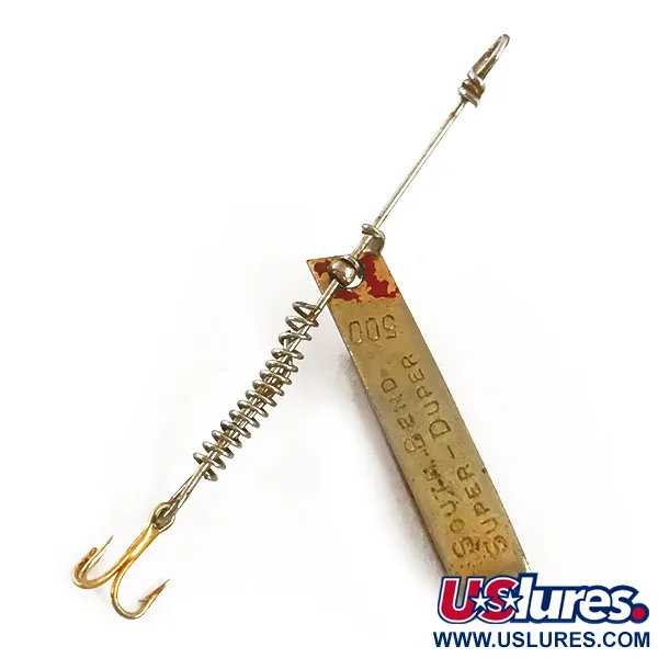 South Bend Super Duper 500, латунь/червоний, 1,4 г, блесна коливалка (колебалка) #4684