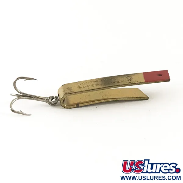 South Bend Super-Duper 503, латунь/червоний, 4,3 г, блесна коливалка (колебалка) #4685