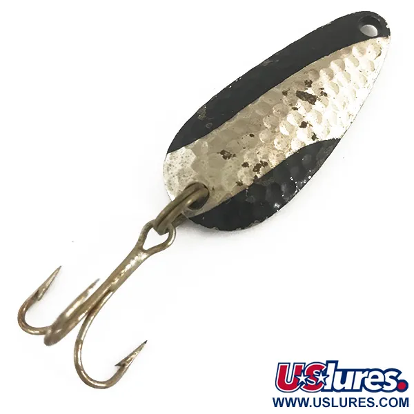  Nebco TOR-P-DO 1, карбований нікель/чорний, 7 г, блесна коливалка (колебалка) #4688