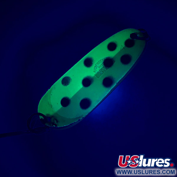  Andy Reekers UV (світиться в ультрафіолеті), жовтий/зелений/нікель, 7 г, блесна коливалка (колебалка) #4691