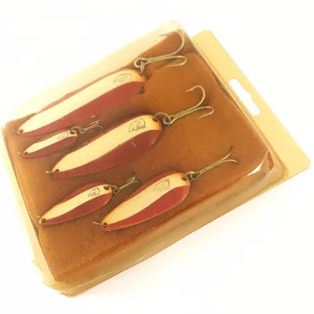 Eppinger Dardevle Kit, червоний/білий/нікель, 28 г, 21 г, 11 г, 9 г, 6 г, блесна коливалка (колебалка) #4694