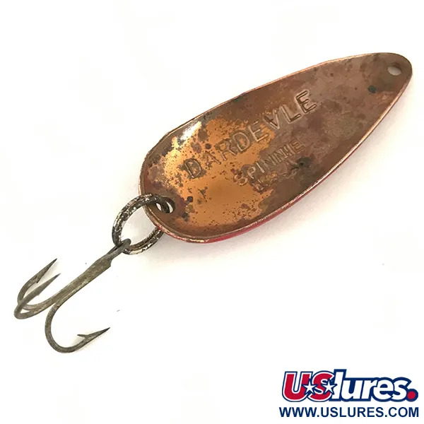 Eppinger Dardevle Spinnie, червоний/білий/мідь, 9 г, блесна коливалка (колебалка) #4696