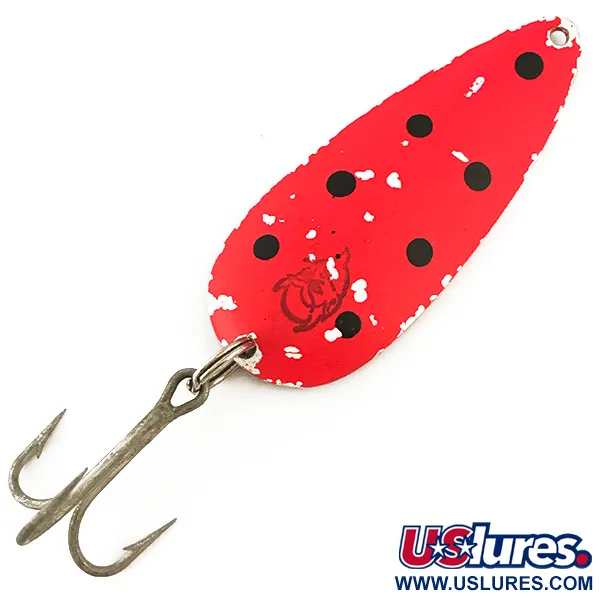 Eppinger Dardevle Dardevlet UV (світиться в ультрафіолеті), неоновий рожевий/чорний/нікель, 21 г, блесна коливалка (колебалка) #4709