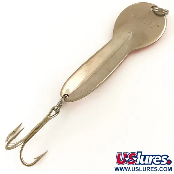 Glen Evans Loco 3 UV (світиться в ультрафіолеті), неоновий помаранчевий/нікель, 17 г, блесна коливалка (колебалка) #4718