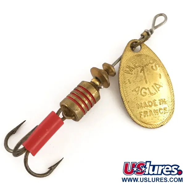  Mepps Aglia 1, золото, 3,5 г, блешня оберталка (вертушка) #4721