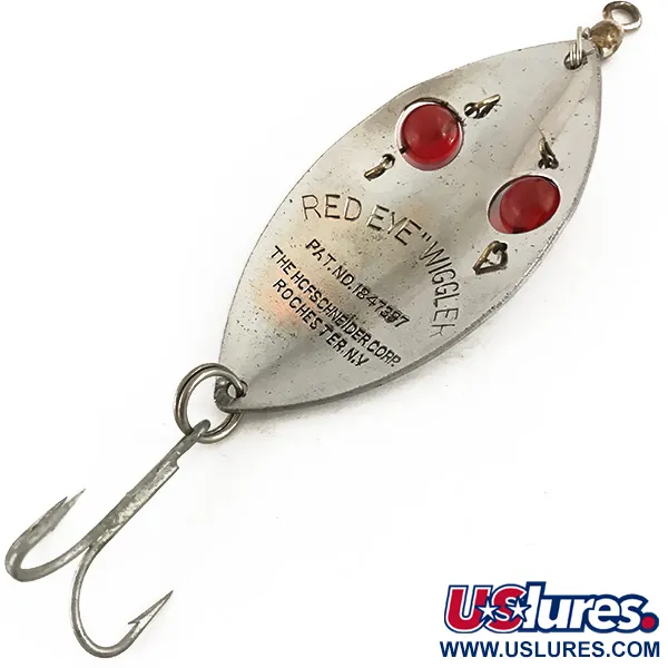 Hofschneider Red Eye Wiggler, нікель, 25 г, блесна коливалка (колебалка) #4730